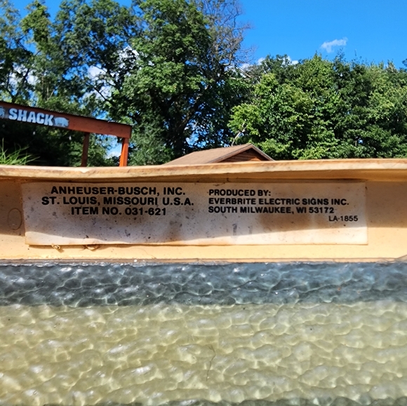 Budweiser Everbrite Electric Sign-Front Only - Picture 4 of 7